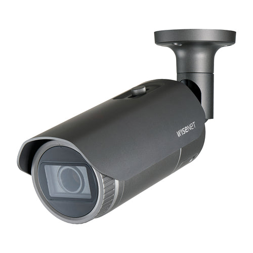 Outdoor Wired IP Security Camera Hanwha QNO-8080R Bullet Grey