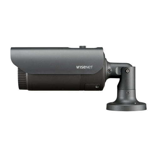 Outdoor Wired IP Security Camera Hanwha QNO-8080R Bullet Grey