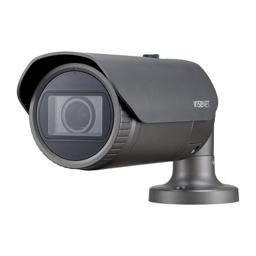 Outdoor Wired IP Security Camera Hanwha QNO-8080R Bullet Grey