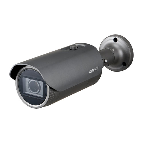 Outdoor Wired IP Security Camera Hanwha QNO-8080R Bullet Grey