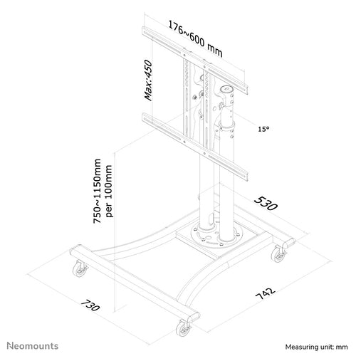 Neomounts PLASMA-M1200 multimedia cart/stand