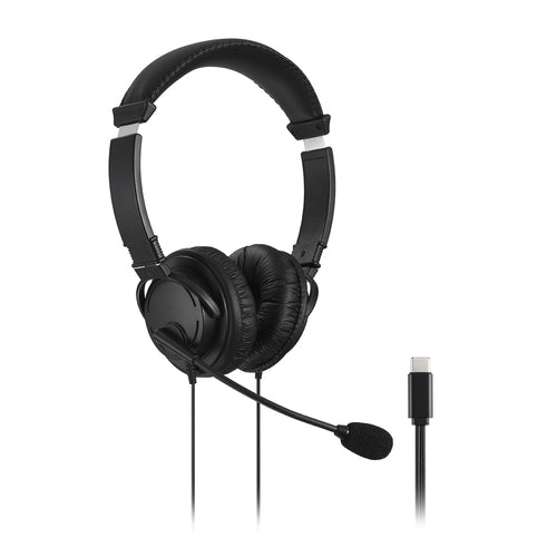 USB-C Kabelgebundenes Headset mit Mikrofon für Anrufe und Musik – Kensington