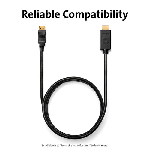 Kensington K33025WW 1.8m DisplayPort auf HDMI Video-Kabeladapter