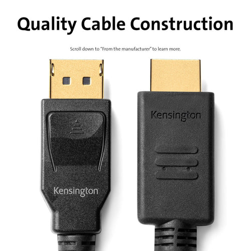Kensington K33025WW 1.8m DisplayPort auf HDMI Video-Kabeladapter