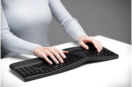 Kabellose ergonomische Tastatur in voller Größe Kensington Pro Fit QWERTY Schwarz