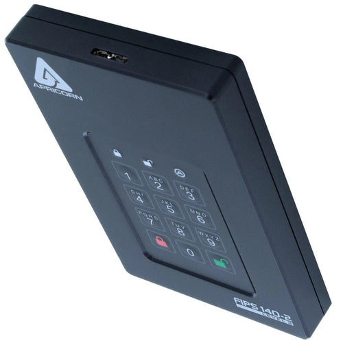 External Hard Drive Apricorn AFL3 5TB USB 3.2 Gen 1 5400 RPM Black