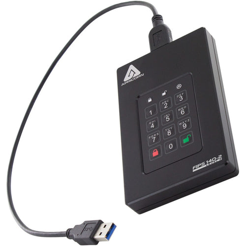 External Hard Drive Apricorn AFL3 5TB USB 3.2 Gen 1 5400 RPM Black