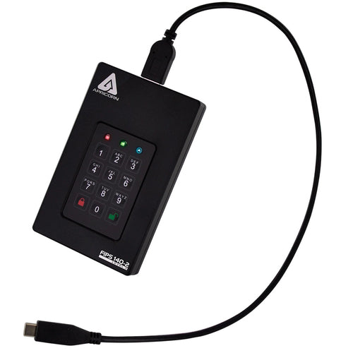 External Hard Drive Apricorn AFL3 5TB USB 3.2 Gen 1 5400 RPM Black