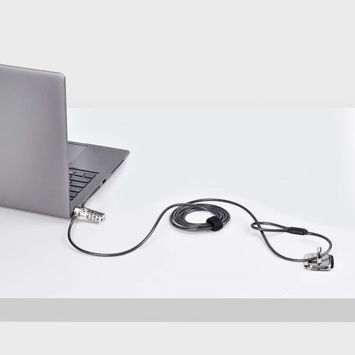 Laptop Security Cable Lock 5ft Anti-Theft Steel Combo Lock