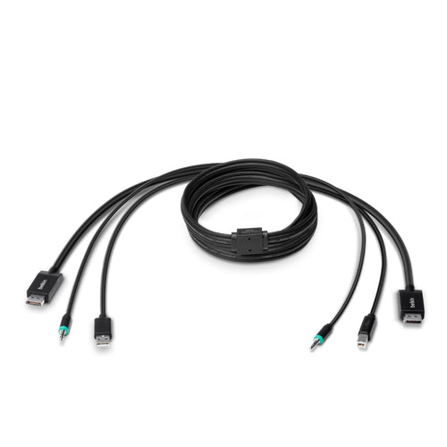 KVM Cable Belkin F1D9019B10T 3m USB DisplayPort Male Connector