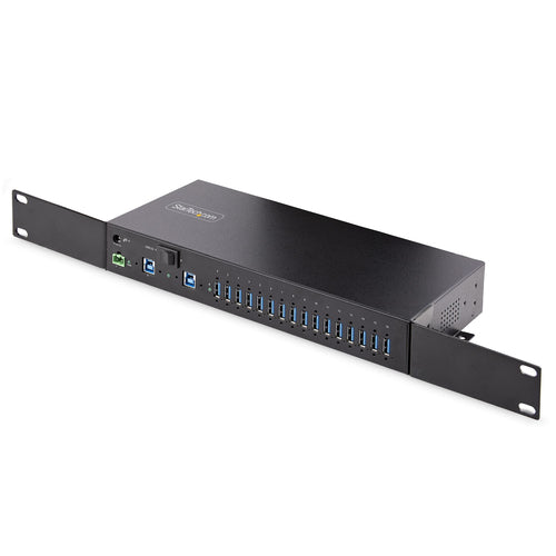 USB Hub StarTech.com 16-Port Industrial USB 3.0 5 Gbps ESD Protection 120W