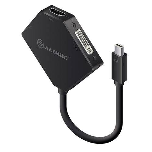 ALOGIC Mini DisplayPort to HDMI/DVI/VGA Adapter - 3-in-1, 0.25 m, 1920 x 1200