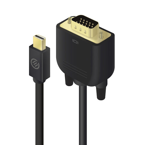Mini DisplayPort to VGA Cable 2m Male to Male Gold Black
