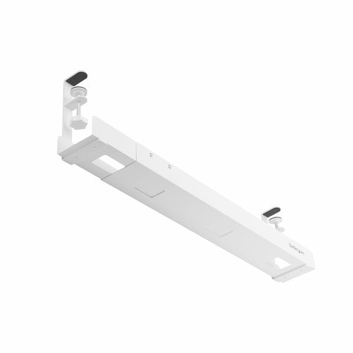 Cable Management Tray StarTech.com Under Desk Adjustable White Steel Power Bar Holder