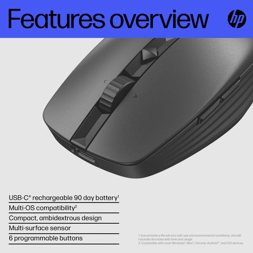 HP 715 Rechargeable Multi-Device Bluetooth mouse