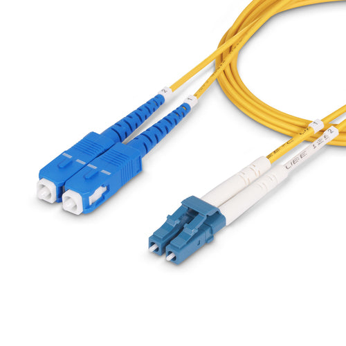 StarTech.com 1m LC-auf-SC-OS2-LWL-Kabel – 100G, biegeunempfindlich