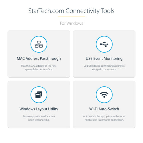 StarTech.com TB3CDK2DH laptop dock/port replicator