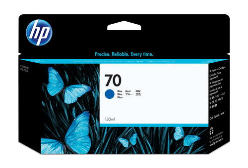 HP 70 blaue Tintenpatrone 130 ml für DesignJet Z2100, Z3100, Z3200 Serie - Thermal Inkjet