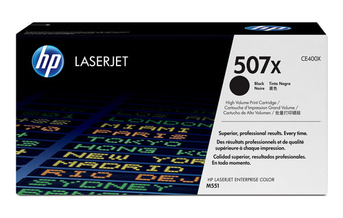 HP 507X High Yield Black Original LaserJet toner cartridge