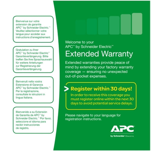 APC WBEXTWAR3YR-NB-02 warranty/support extension