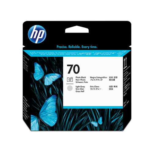 HP 70 Photo Black and Light Gray DesignJet Printhead print head