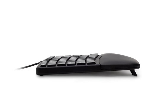 Kensington Pro Fit Ergo QWERTZ Kabelgebundene Tastatur, voller Größe, Schwarz