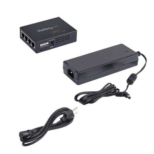 PoE-Injektor 4-Port Gigabit Midspan PoE+ Adapter 30.8W