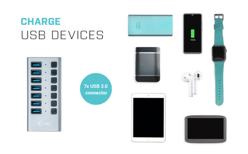 i-tec U3CHARGEHUB7 mobile device charger