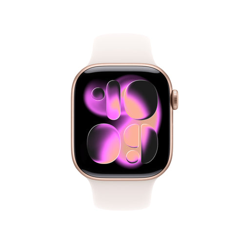 Apple Watch Series 11 GPS + Cellular 42mm Roségold Aluminium Touchscreen OLED 64GB