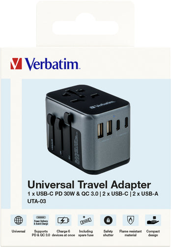 Verbatim 49545 power plug adapter