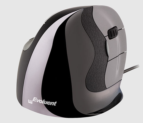 Evoluent VMDS Right-Hand Laser Mouse USB Type-A Black Silver