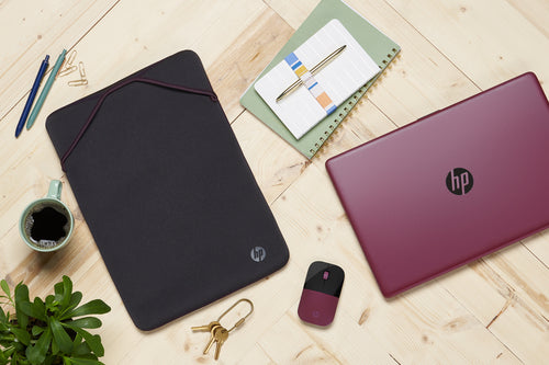 HP Protective Reversible 15.6 Gray/Mauve Laptop Sleeve