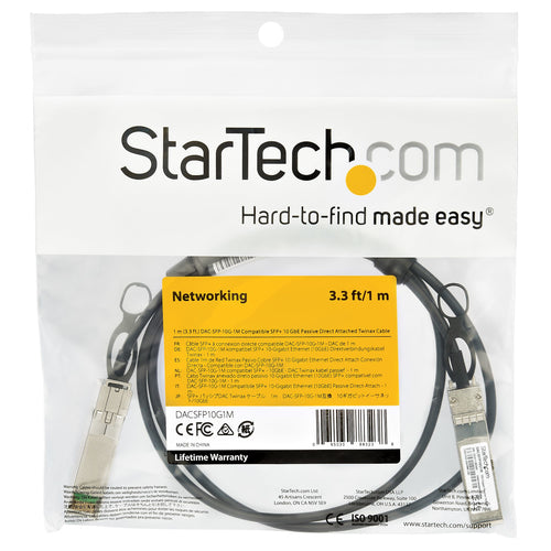 StarTech.com DACSFP10G1M InfiniBand/fibre optic cable