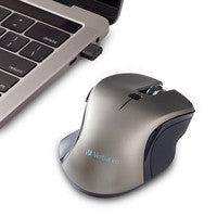 Verbatim 70245 Kabellose Maus – Graphit – 1600 DPI – Ergonomisches Design