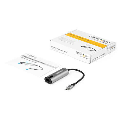 StarTech.com 2.5GbE USB C auf Ethernet Adapter - USB 3.0 Typ C Netzwerkkarte, 5000 Mbit/s, Thunderbolt 3 kompatibel