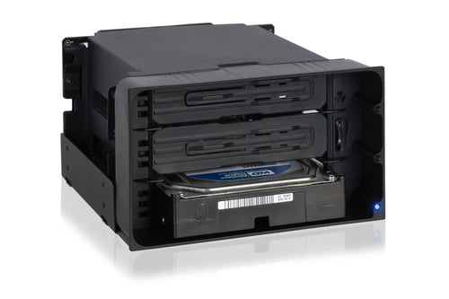 3.5 Inch Icy Dock MB830SP-B HDD Storage Drive Enclosure SAS SATA 6 Gbit/s Hot-swap