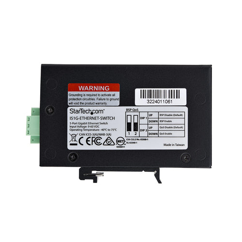 5-Port Unmanaged Industrial Gigabit Ethernet Switch DIN-Schienen-/Wandmontage IP30 Robustes Design
