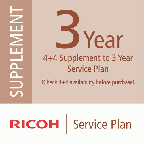 Ricoh 4+4 Supplement to 3 Year Service Plan