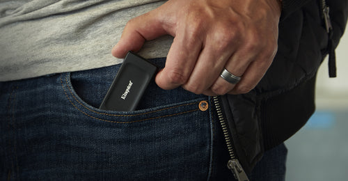Externe USB 3.2 Gen 2 Portable Solid State Drive 2TB Kingston XS1000 1050MB/s