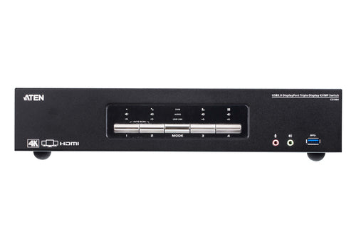 ATEN KVM Switch 4K 4096 x 2160 pixels Compact Design
