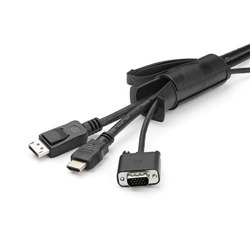 Cable Management Sleeve StarTech 1.5m Black Spiral 45mm Diameter