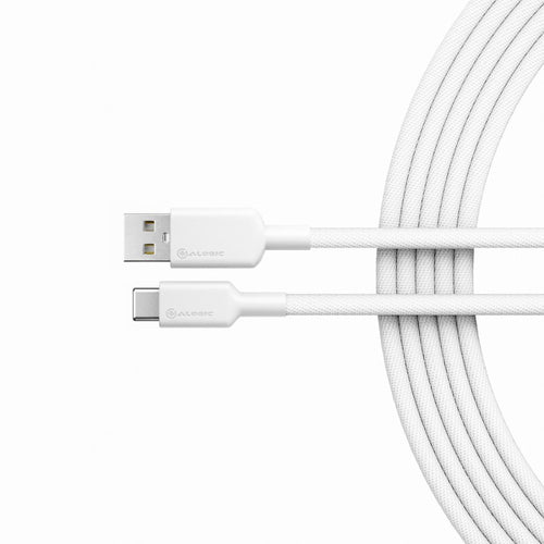 ALOGIC Elements Pro 1m USB-A to USB-C Cable - Data Transfer & Charging - White