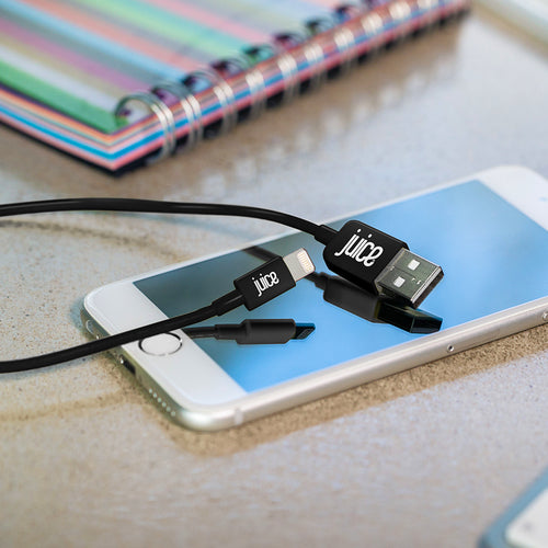 Juice JUI-CABLE-LIGHT-2M-RND-BLK lightning cable