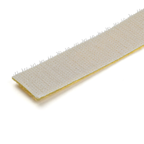 Hook and Loop Cable Tie 25ft Adjustable Nylon Yellow Reusable