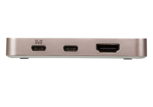 ATEN UH3235 USB-C 4K Ultra Mini Dock – Rose Gold, 60W Power Delivery, HDMI, USB 3.2