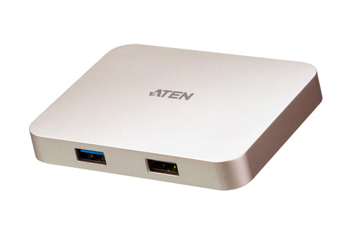 ATEN UH3235 USB-C 4K Ultra Mini Dock – Rose Gold, 60W Power Delivery, HDMI, USB 3.2