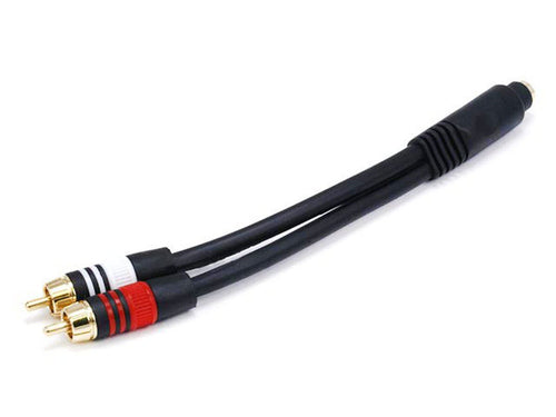 3.5mm Audio Cable Monoprice 5612 0.15m Black Female to Male