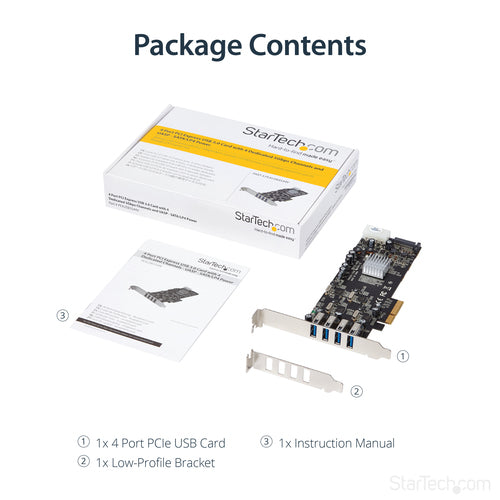 StarTech.com PEXUSB3S44V interface cards/adapter