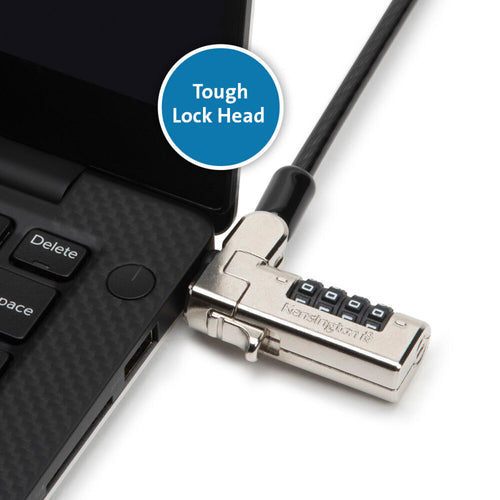 Cable Lock Kensington N17 Serialized Combination Lock 1.8m Carbon Steel for Wedge-Shaped Slots
