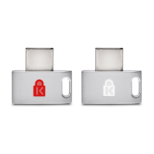 Kensington VeriMark Guard USB-C Fingerabdruckleser | Grau | FIDO2 plattformübergreifender Sicherheitsschlüssel